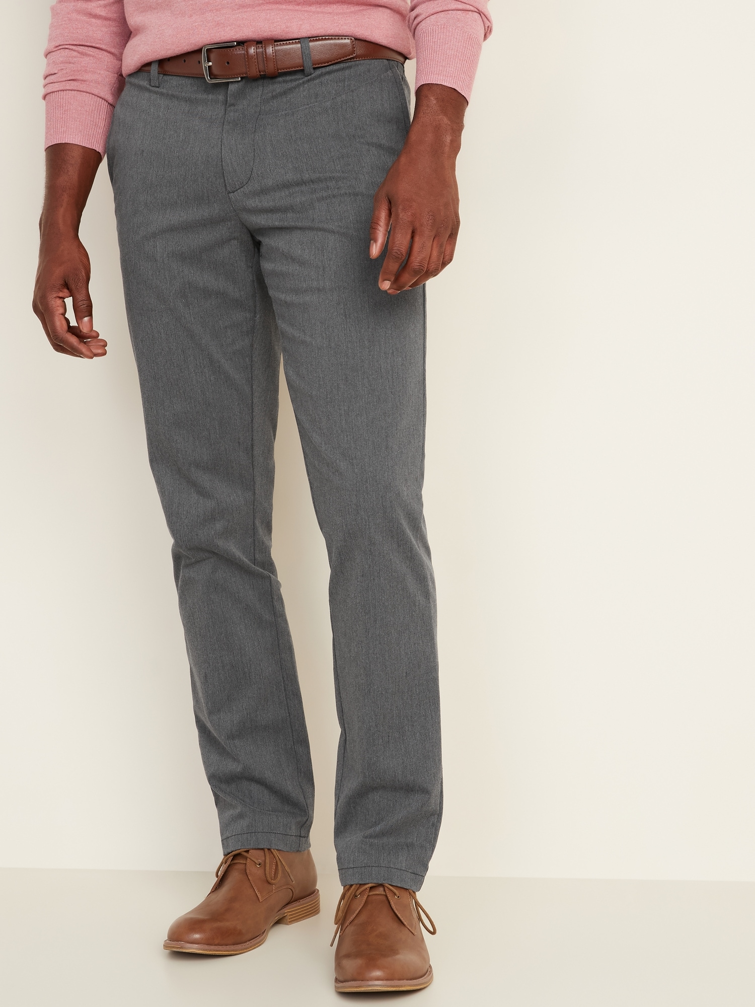 mens slim grey chinos