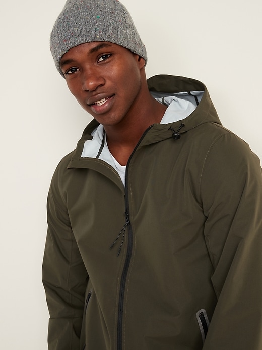 Image number 5 showing, Go-H20 Water-Resistant Hooded Rain Jacket