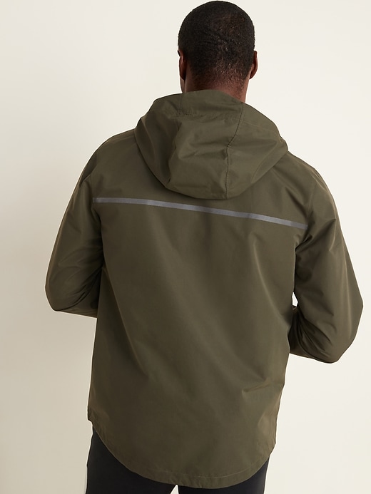 Image number 2 showing, Go-H20 Water-Resistant Hooded Rain Jacket