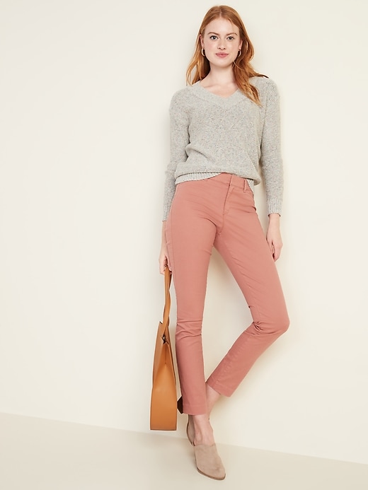 Image number 3 showing, Soft Slouchy V-Neck Sweater for Women