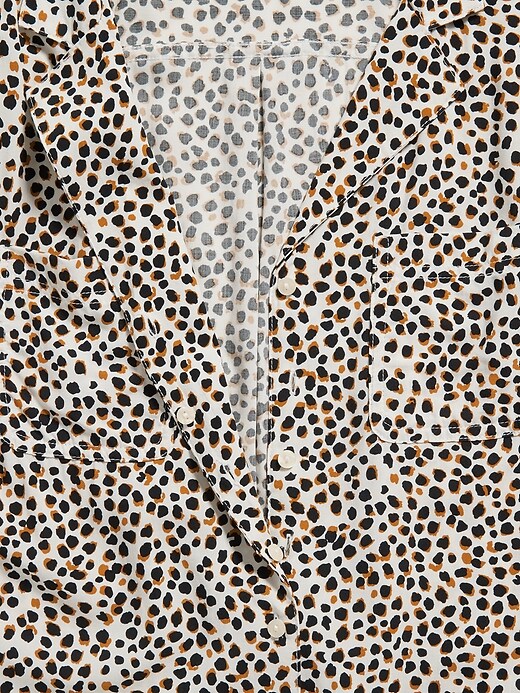 Image number 6 showing, Cheetah-Print No-Peek Plus-Size Tunic Shirt