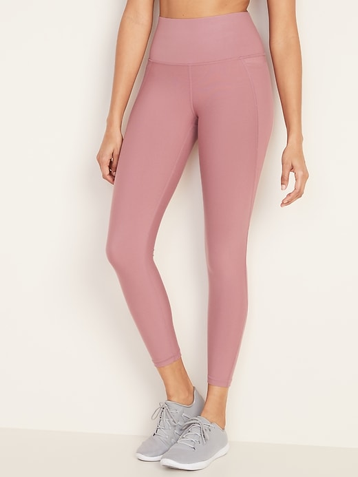 View large product image 1 of 1. High-Waisted PowerPress Built-In Sculpt 7/8 Leggings