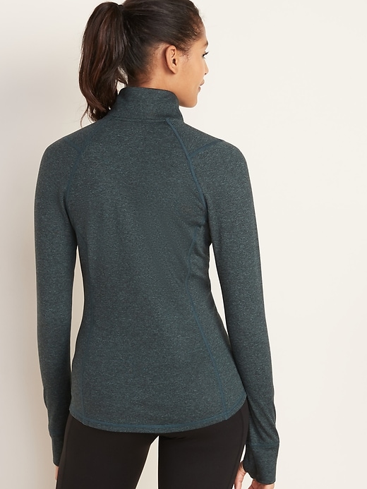 Image number 2 showing, Fitted Soft-Brushed Performance Zip Jacket for Women