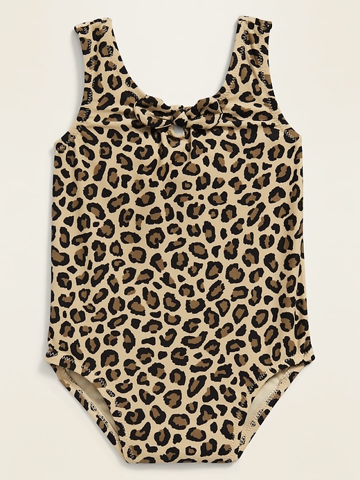 View large product image 1 of 2. Printed Tie-Front Swimsuit for Baby
