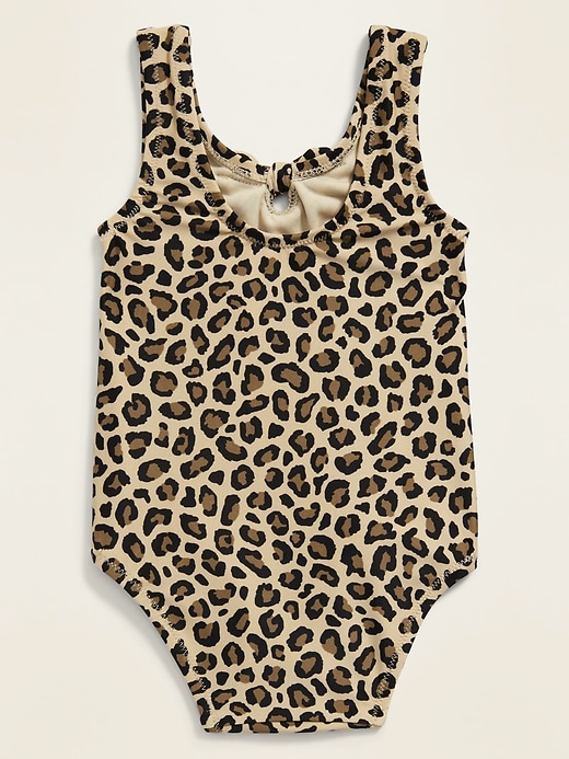 View large product image 2 of 2. Printed Tie-Front Swimsuit for Baby