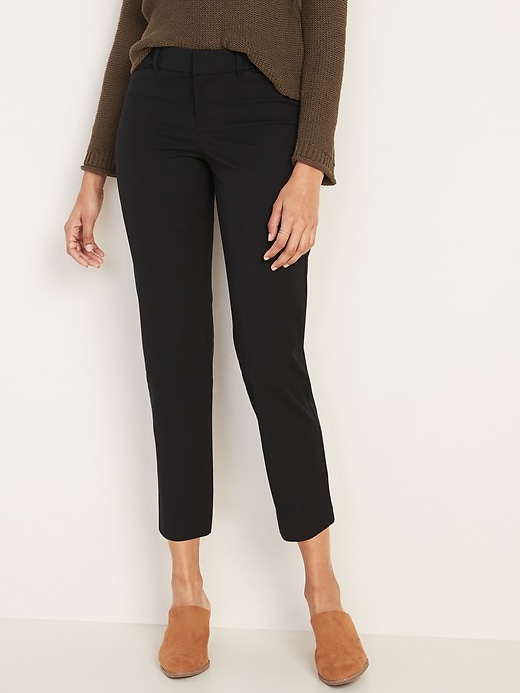 View large product image 1 of 3. All-New Mid-Rise Pixie Straight-Leg Ankle Pants for Women