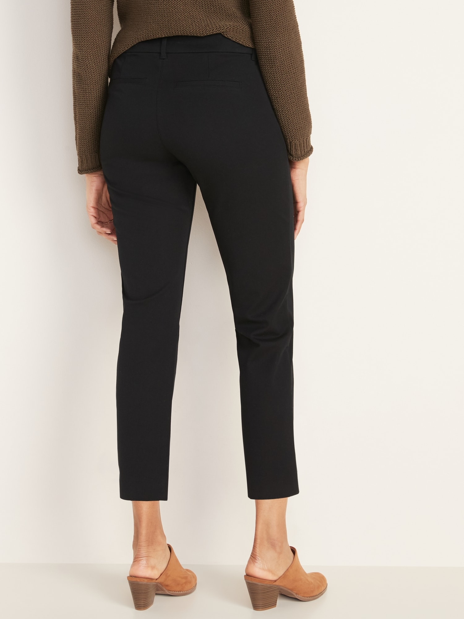 All-New Mid-Rise Pixie Straight-Leg Ankle Pants for Women