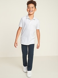 View large product image 3 of 3. Stain-Resistant Built-In Flex Uniform Polo For Boys
