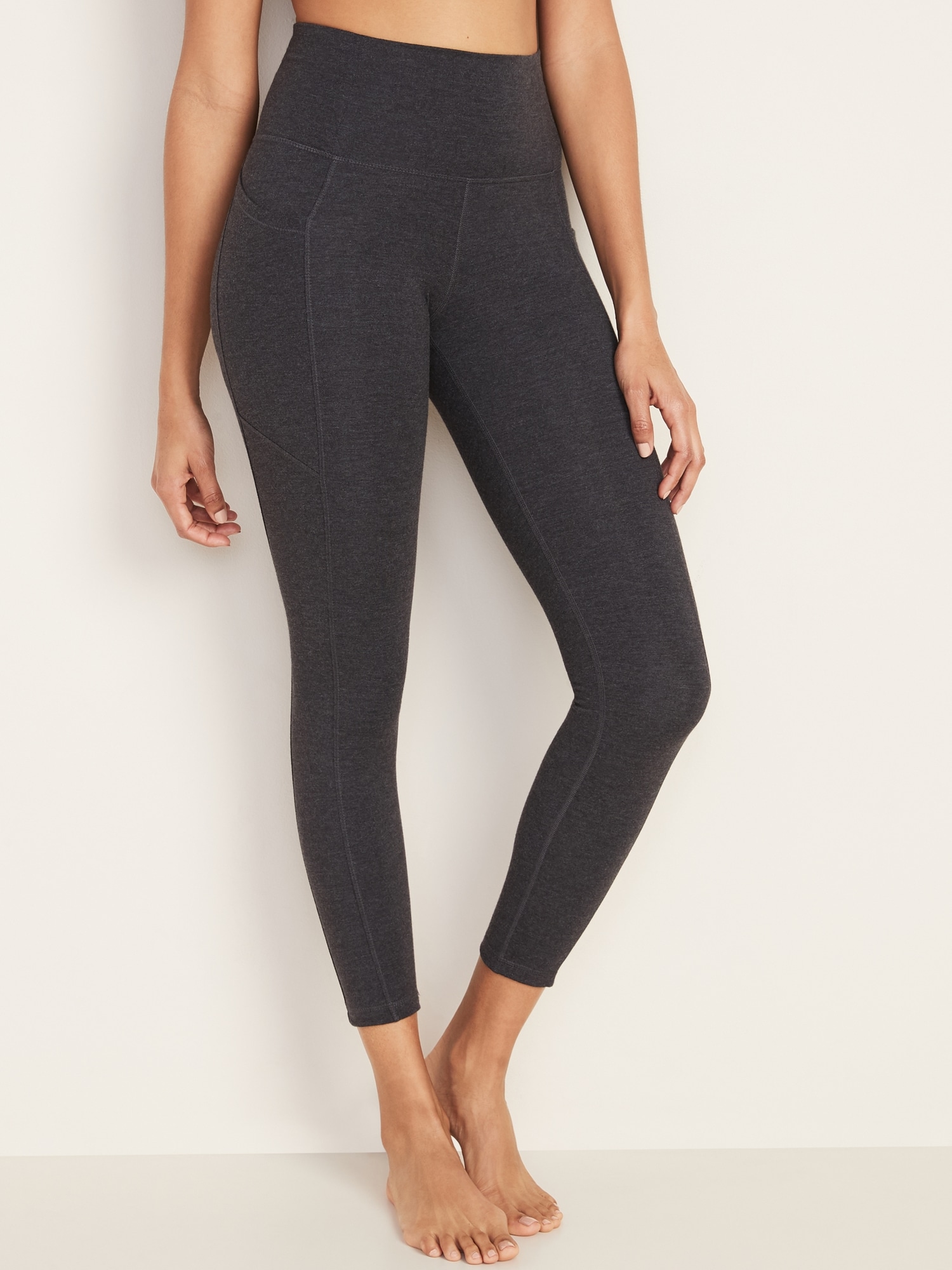 high rise leggings with pockets