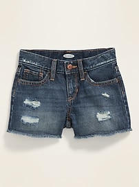 View large product image 3 of 3. Distressed Jean Cut-Offs for Girls