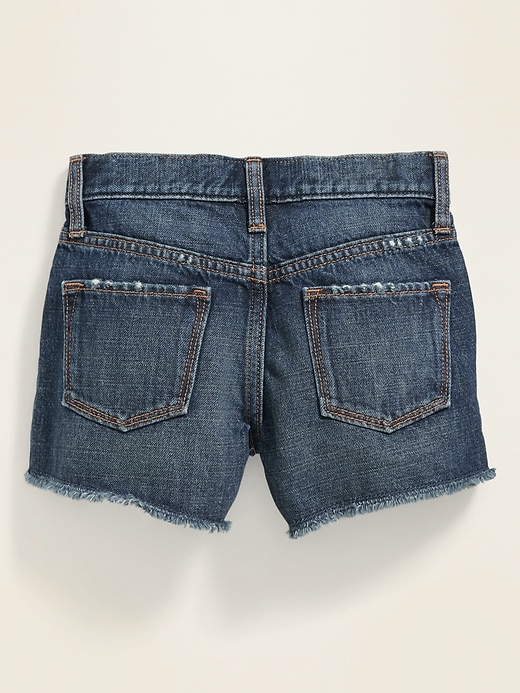 View large product image 2 of 3. Distressed Jean Cut-Offs for Girls