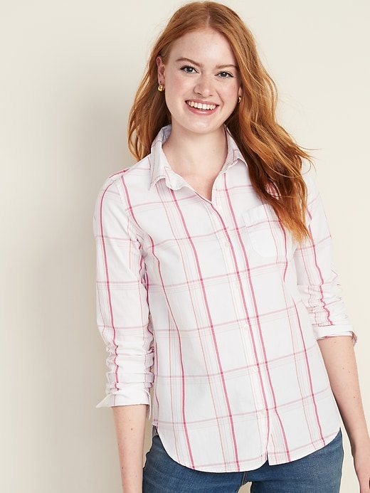 View large product image 1 of 1. Classic Patterned Shirt for Women