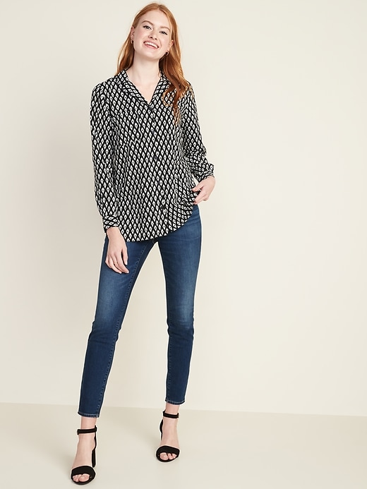 Image number 3 showing, Relaxed Utility Shirt for Women