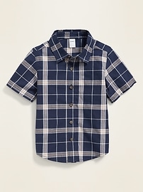 View large product image 4 of 4. Plaid Oxford Shirt for Toddler Boys