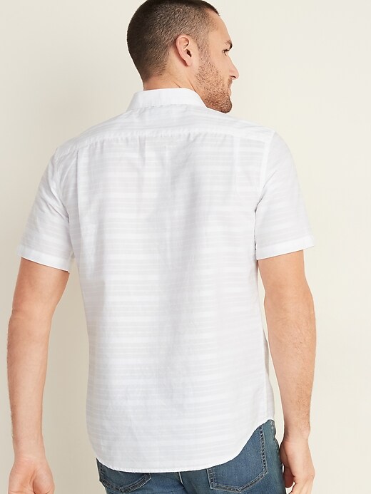 Image number 2 showing, Textured-Dobby Short-Sleeve Shirt