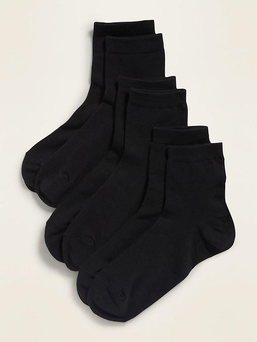 View large product image 1 of 1. Quarter Crew Socks 3-Pack For Women