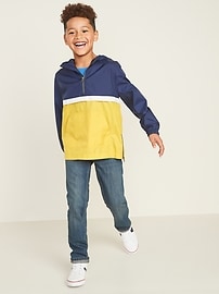View large product image 3 of 3. Hooded 1/2-Zip Pullover Jacket For Boys
