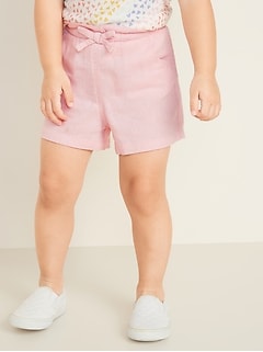 old navy linen blend shorts