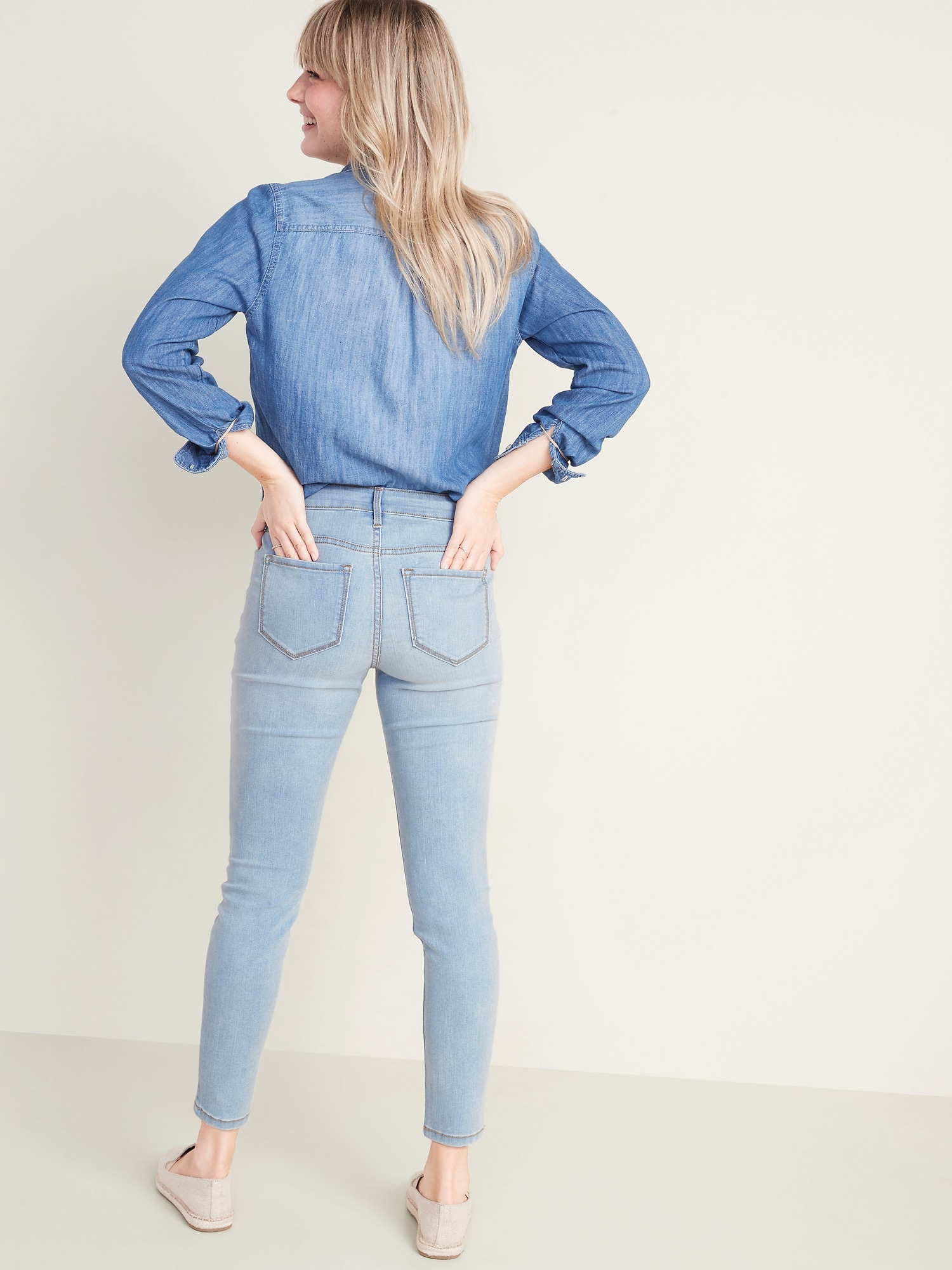 light blue super skinny jeans womens