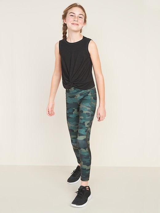 View large product image 2 of 4. Ultra-Soft Breathe ON Go-Dry Twist-Hem Tank Top for Girls