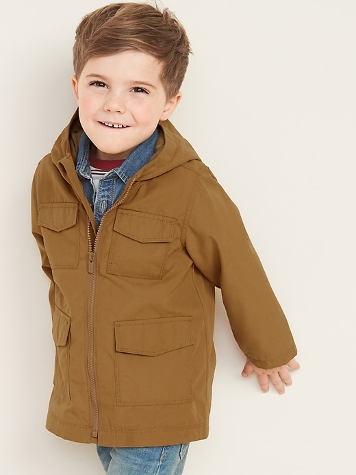View large product image 1 of 4. Hooded Utility Jacket for Toddler Boys
