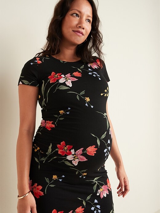 Image number 3 showing, Maternity Jersey Bodycon Dress