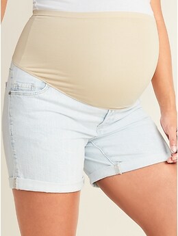 old navy maternity jean shorts
