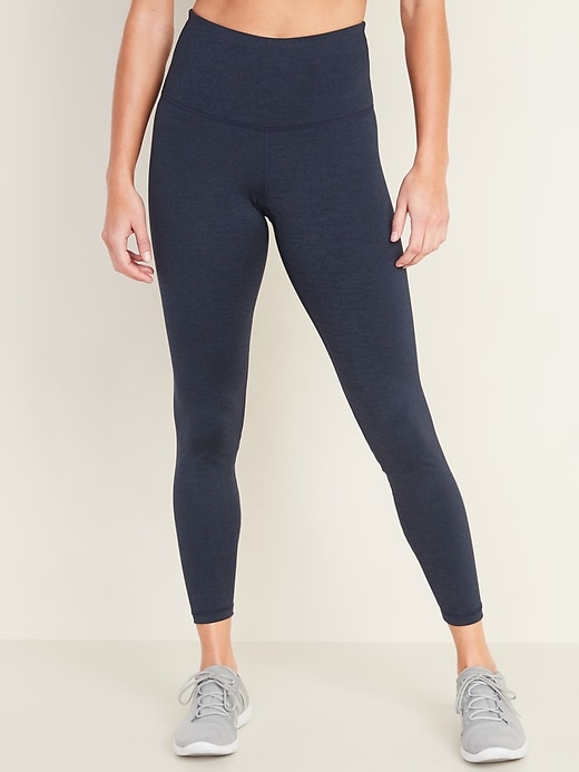 View large product image 1 of 3. High-Waisted Elevate 7/8-Length Compression Leggings for Women