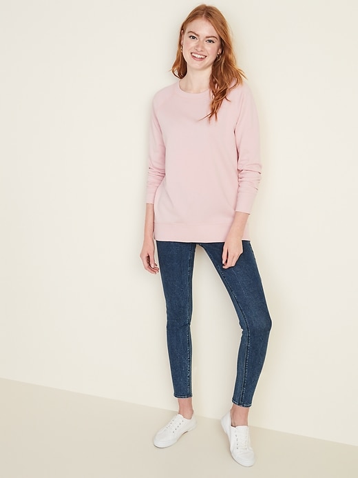 Image number 3 showing, Boyfriend French Terry Tunic Sweatshirt for Women