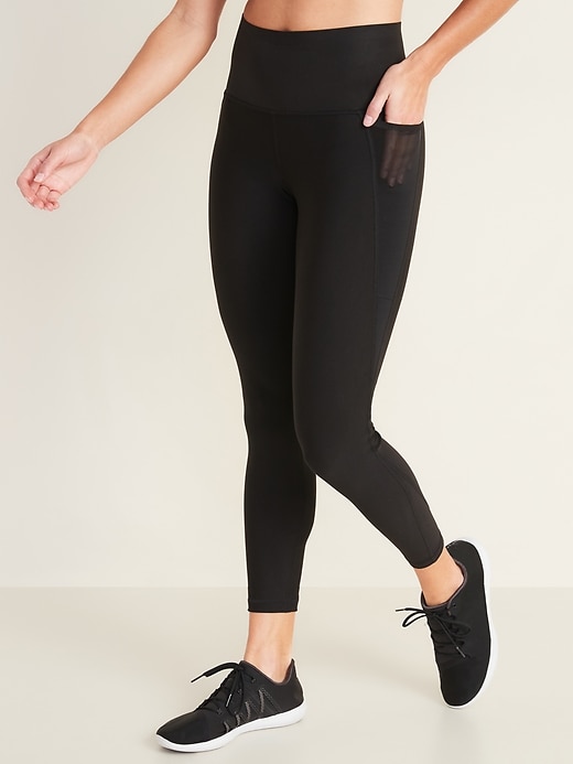 View large product image 1 of 3. High-Waisted PowerPress Built-In Sculpt 7/8 Leggings