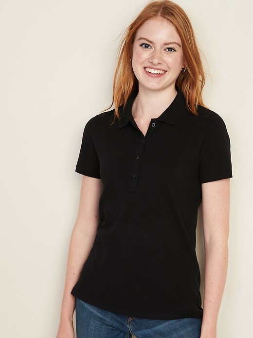 View large product image 2 of 2. 3-Pack Uniform Pique Polo for Women
