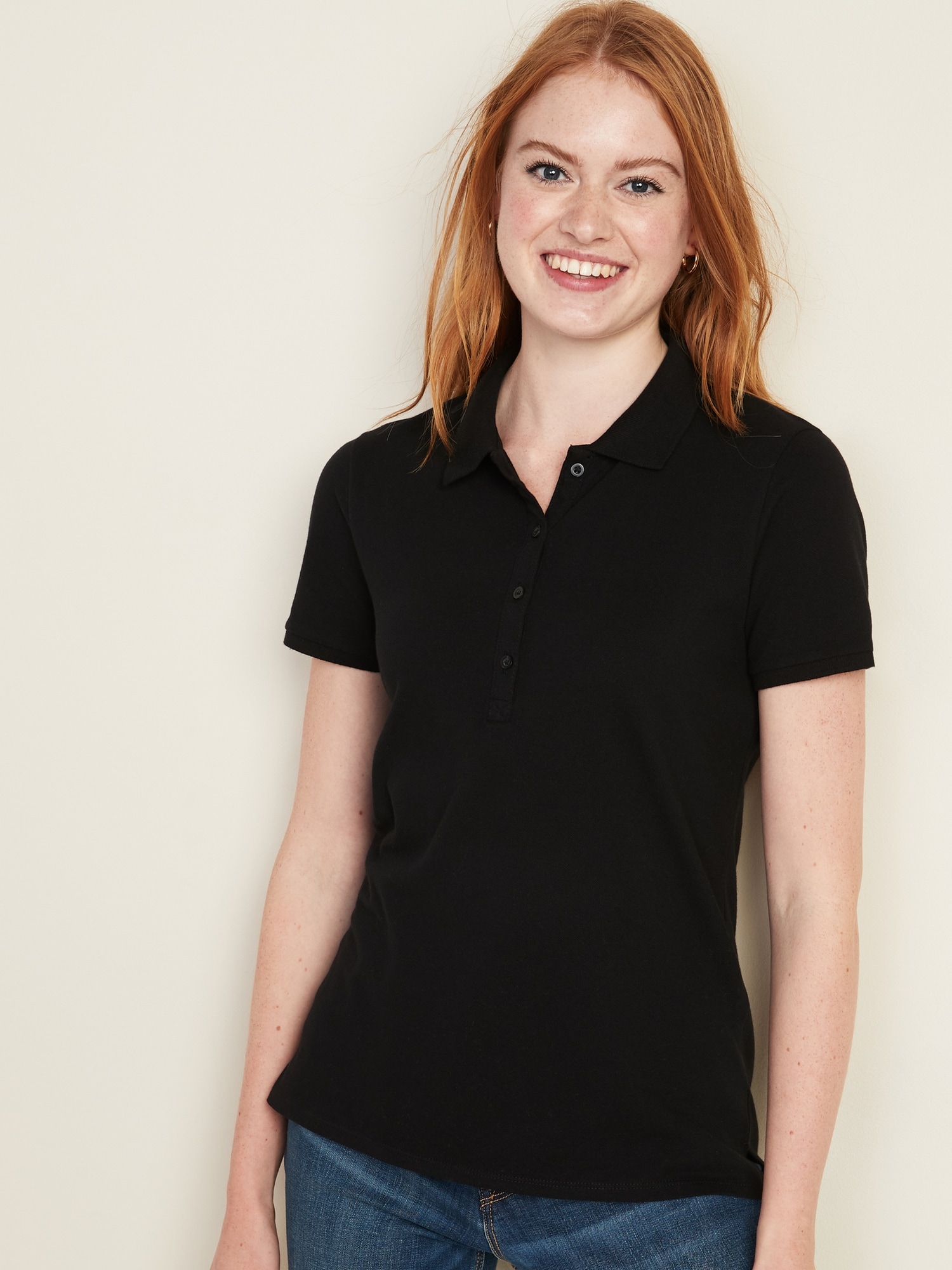 black polo shirt womens old navy