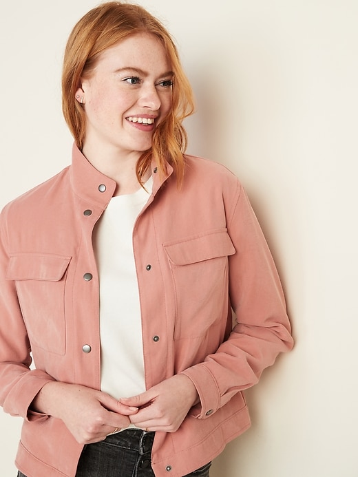 Image number 1 showing, Soft Utility Jacket for Women