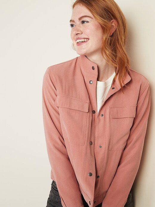Image number 4 showing, Soft Utility Jacket for Women