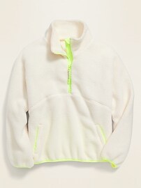 View large product image 3 of 4. Sherpa 1/2-Zip Pullover for Girls