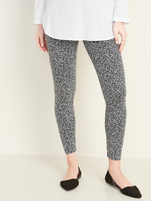 Old Navy Mid-Rise Printed Jersey Leggings for Women. 1