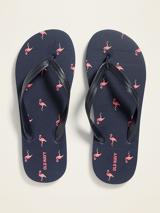 View large product image 1 of 1. Printed Flip-Flops