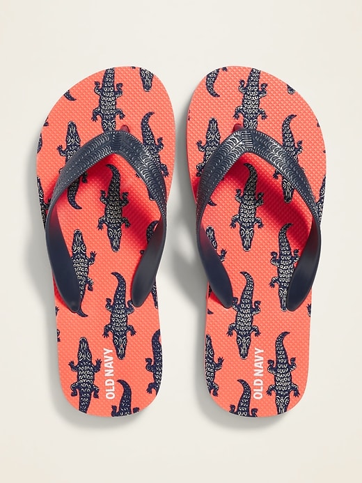 View large product image 1 of 1. Printed Flip-Flops For Boys