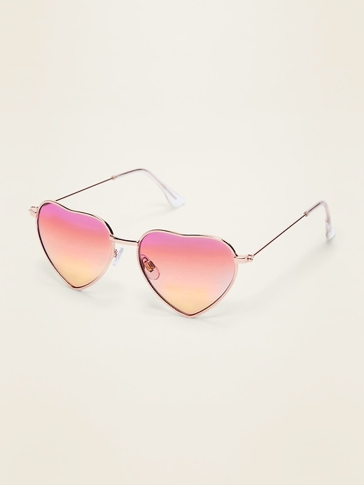 View large product image 1 of 1. Heart-Shaped Sunglasses for Girls