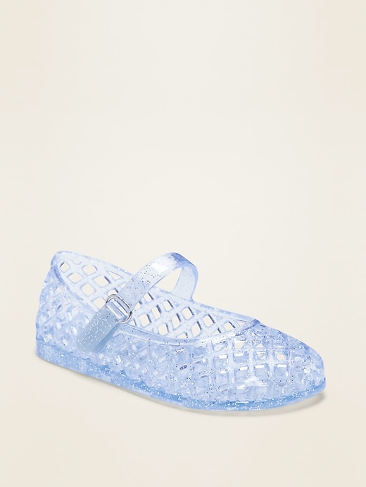 View large product image 1 of 4. Glitter Jelly Ballet Flats for Toddler Girls