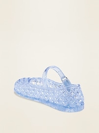 View large product image 3 of 4. Glitter Jelly Ballet Flats for Toddler Girls