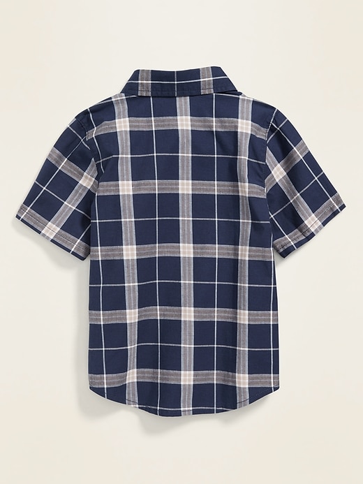 View large product image 2 of 4. Plaid Oxford Shirt for Toddler Boys