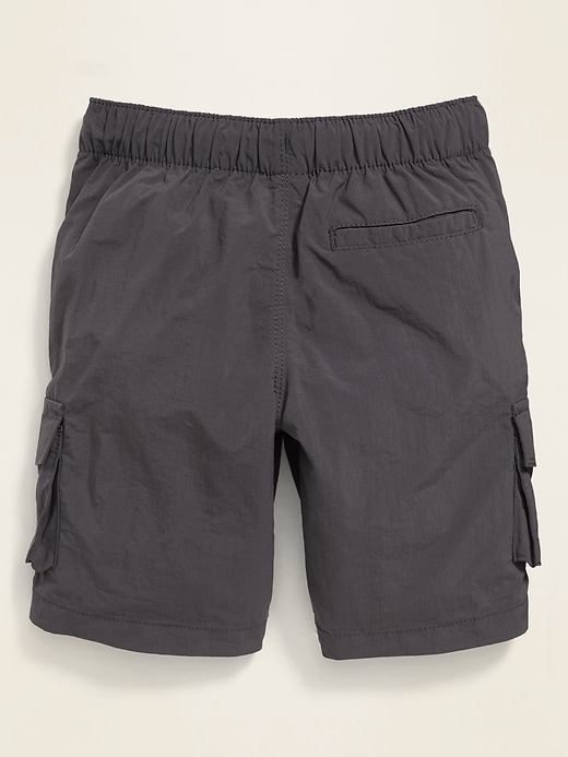 View large product image 2 of 2. Dry-Quick Nylon Cargo Jogger Shorts for Toddler Boys