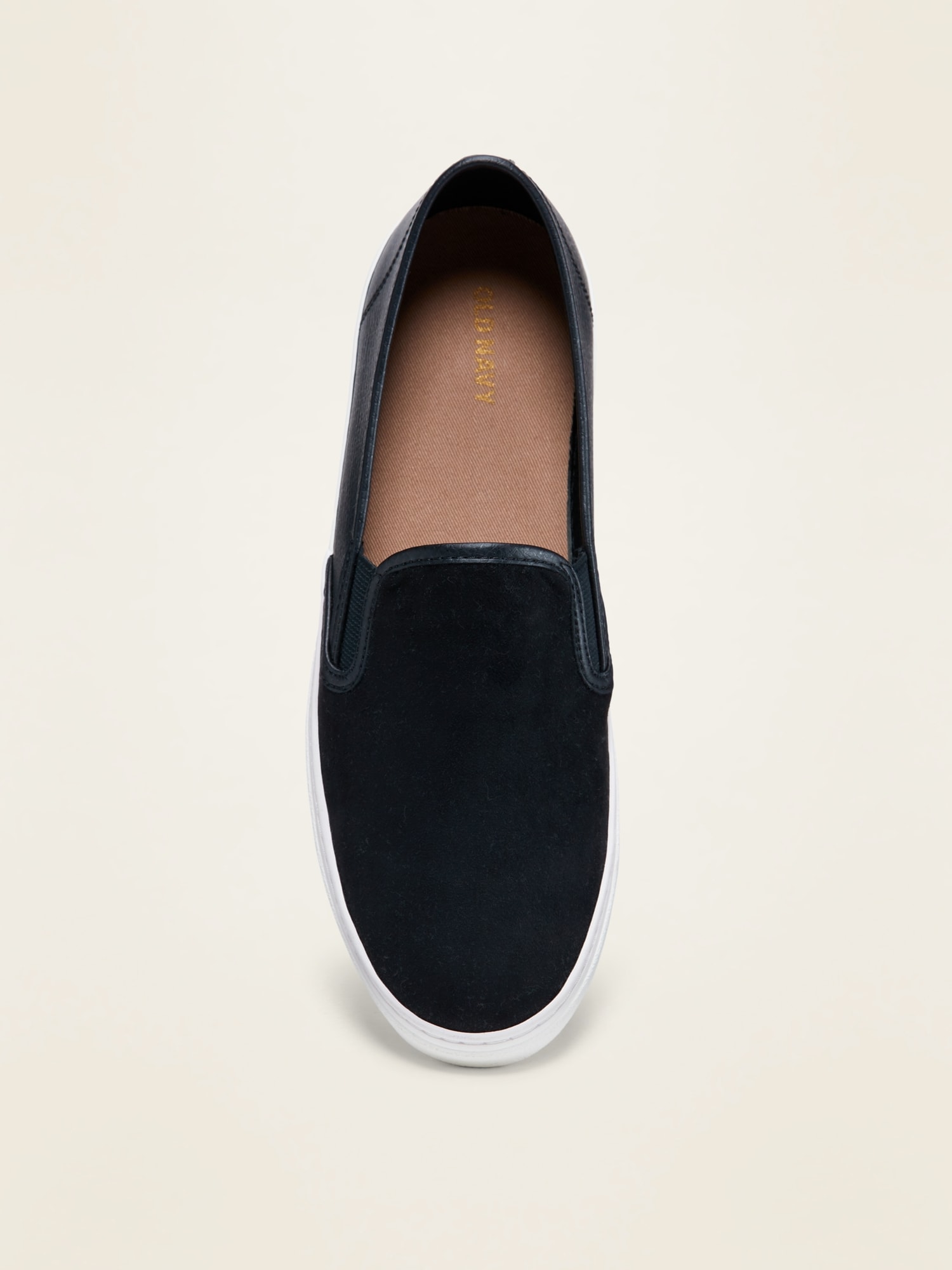 old navy black slip on shoes