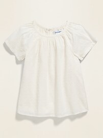 View large product image 4 of 4. Textured A-Line Top for Toddler Girls