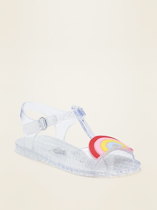 Jelly T-Strap Sandals for Toddler Girls 