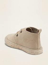 View large product image 3 of 4. Faux-Suede Espadrille Desert Shoes for Toddler Boys