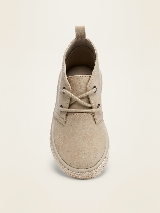 View large product image 2 of 4. Faux-Suede Espadrille Desert Shoes for Toddler Boys