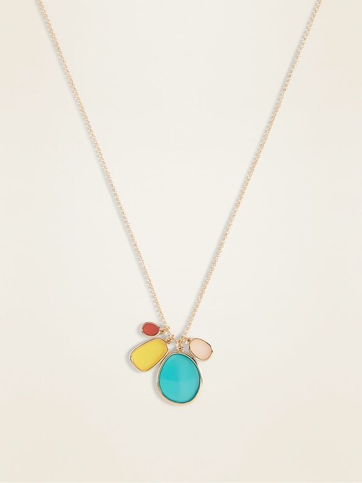 View large product image 1 of 2. Multi-Color Pendant Necklace for Women