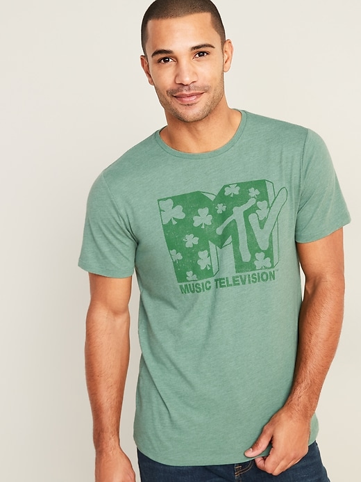 View large product image 1 of 3. MTV&#153 St, Patrick's Day Graphic Tee